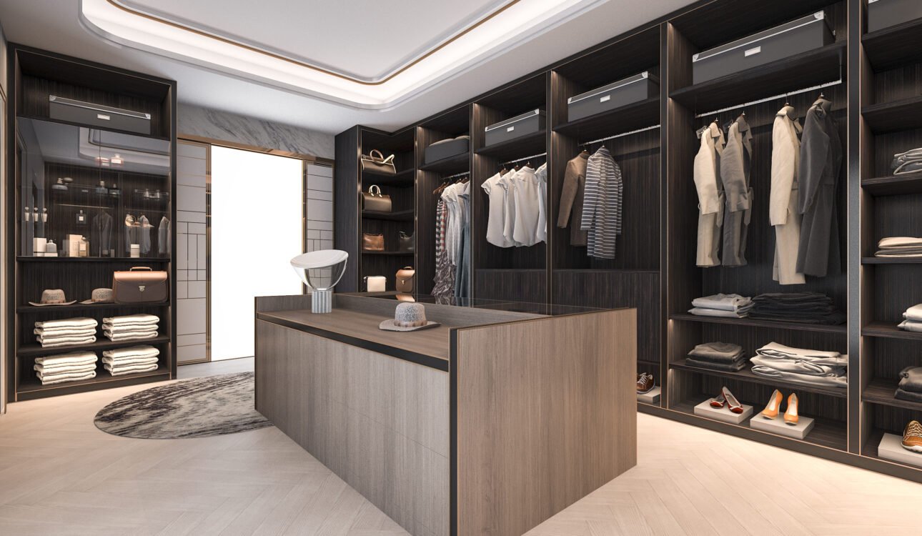 Custom walk in closet and wardrobe by Al Banan Group Al Ain